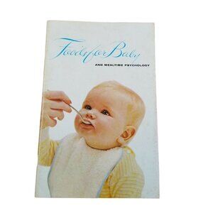 Vintage Gerber Baby Food Book 1960s Ephemera Foods for Baby Mealtime Psychology